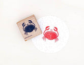 Stempel Krabbe Perlenfischer